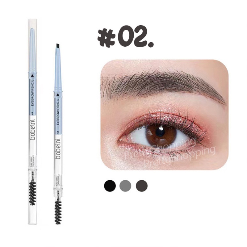 Pretty Pensil Alis Double Head Eyebrow Pencil/ Pencil Eyebrow 2IN Automatic Waterproof/Eye long lasting