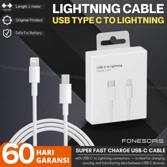 Kabel Data Iphone Usb Type C To Lightning Original Apple 11 12 Pro Max