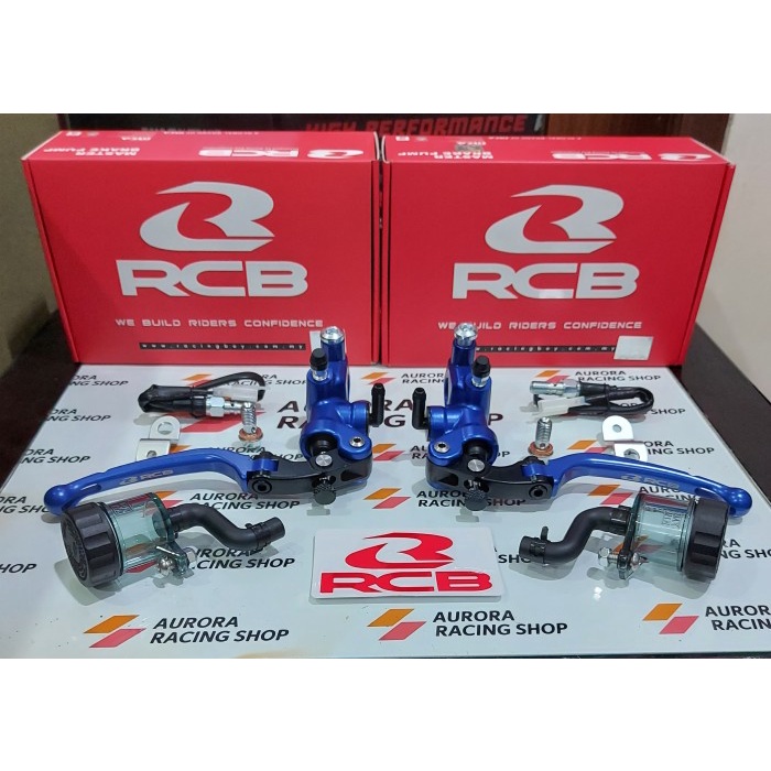 Master Rem Rcb S1 Radial 14 Mm Set Kiri & Kanan Blue / Biru #Original