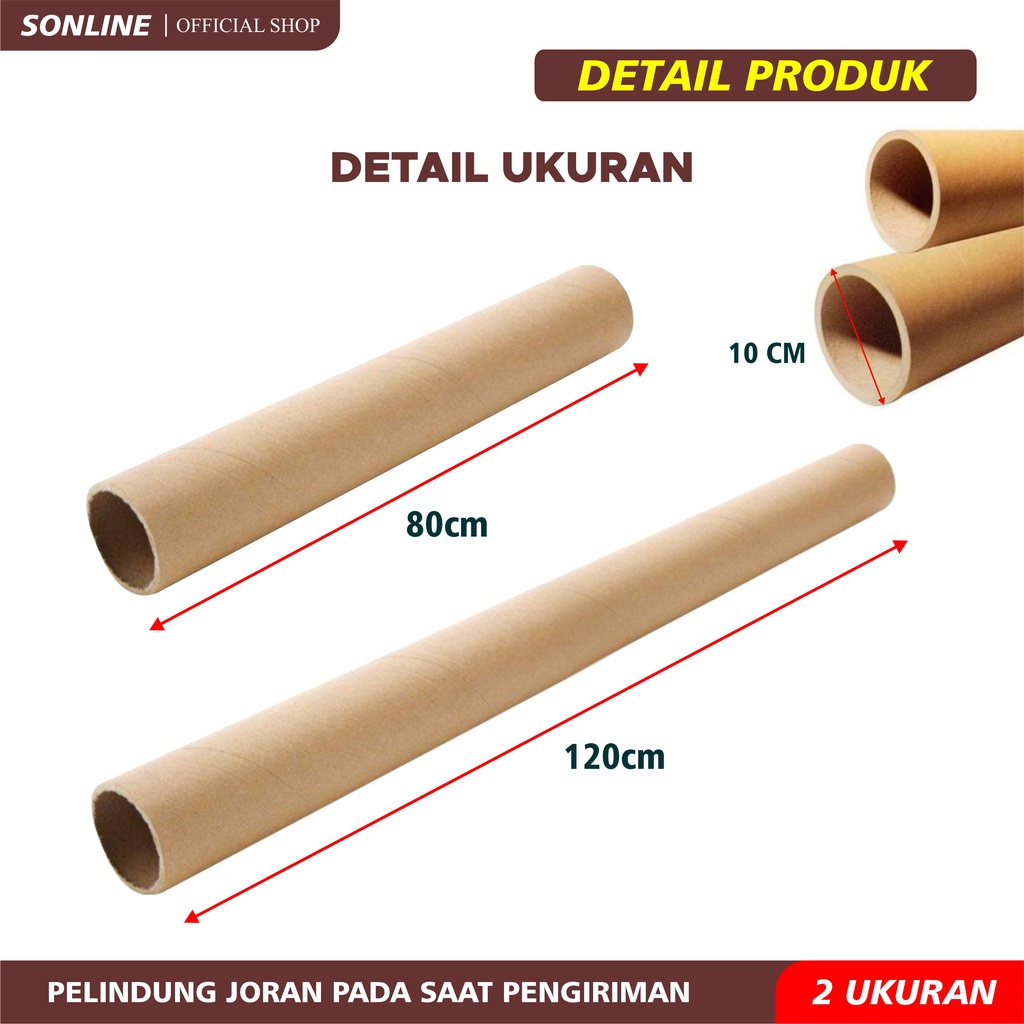 SONLINE - Packing Joran Pancing Packing Papercore Corong Kardus / Paper Core Untuk Packing Wajib