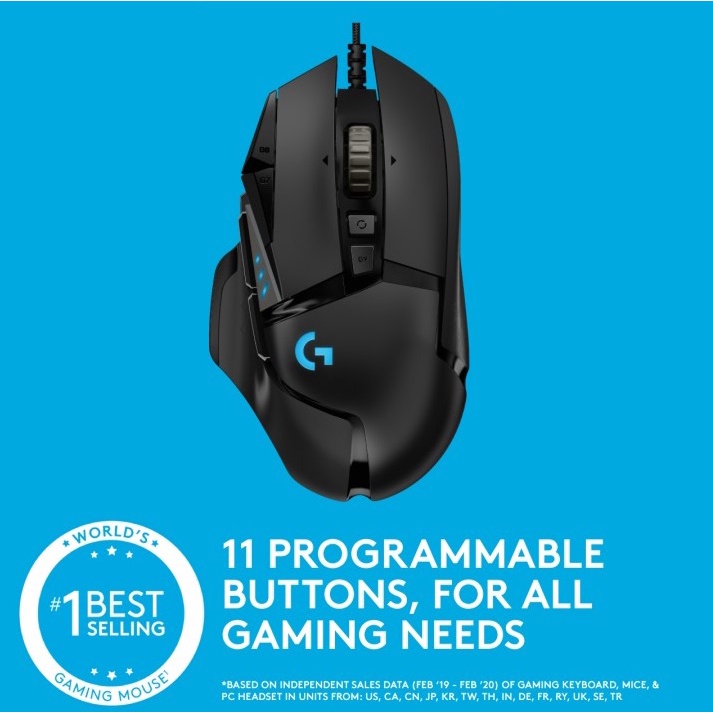 Logitech G502 HERO High Performance Mouse Gaming Wired RGB