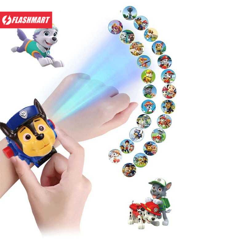 Flashmart Jam Tangan LED Anak Paw patrol Projection Dog Everest - PP3189