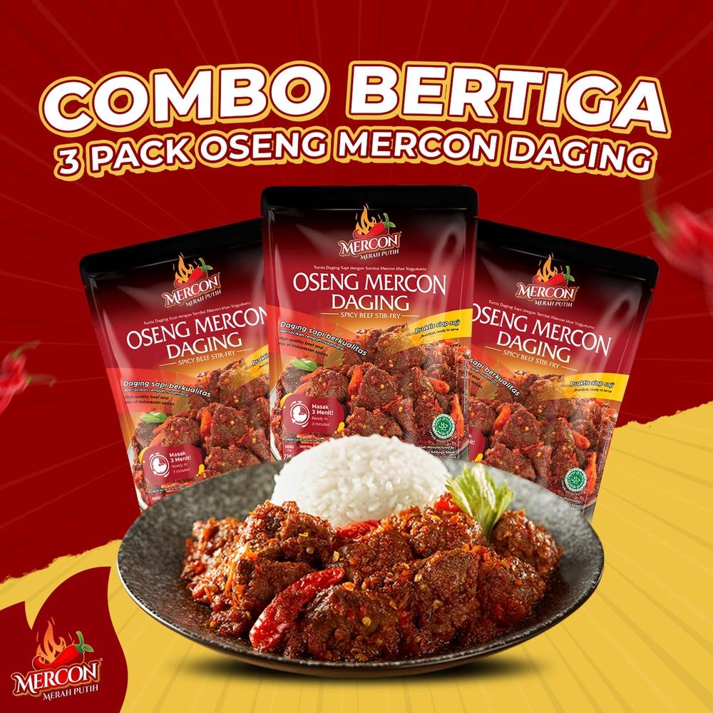 

[spin1] Mercon Merah Putih - Hemat Combo Bertiga || 3 x Oseng Mercon Daging