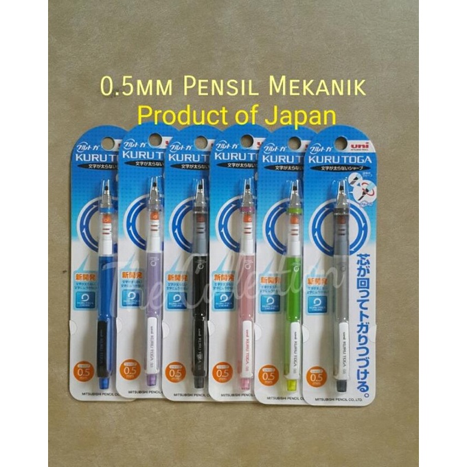 

ATK253KT 0.5mm Pensil Mekanik KURU TOGA Mechanic UNI MITSUBISHI 0,5 mm