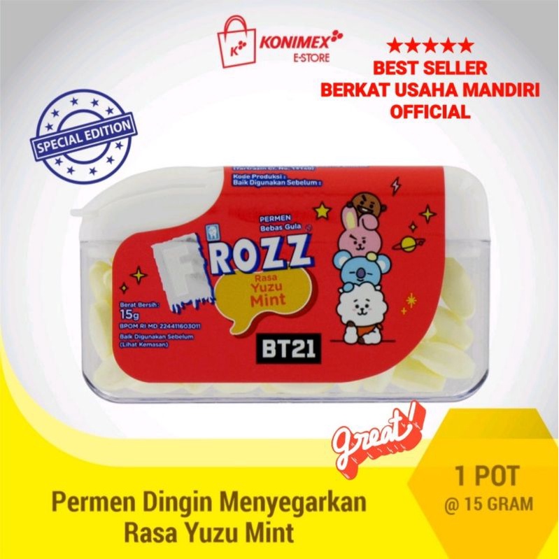 FROZZ BT21 Permen Dingin Menyegarkan @15g