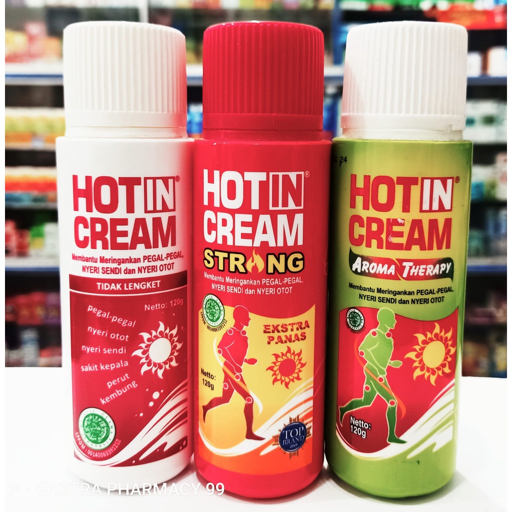 Hot In Cream 𝟏𝟐𝟎𝐠𝐫 - 𝐊𝐞𝐦𝐚𝐬𝐚𝐧 𝐁𝐨𝐭𝐨𝐥 Meringankan pegal pegal