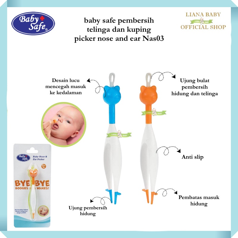 PERA718 BABY SAFE NOSE&amp; EAR PICKER PEMBERSIH HIDUNG&amp;TELINGA BAYI NAS03