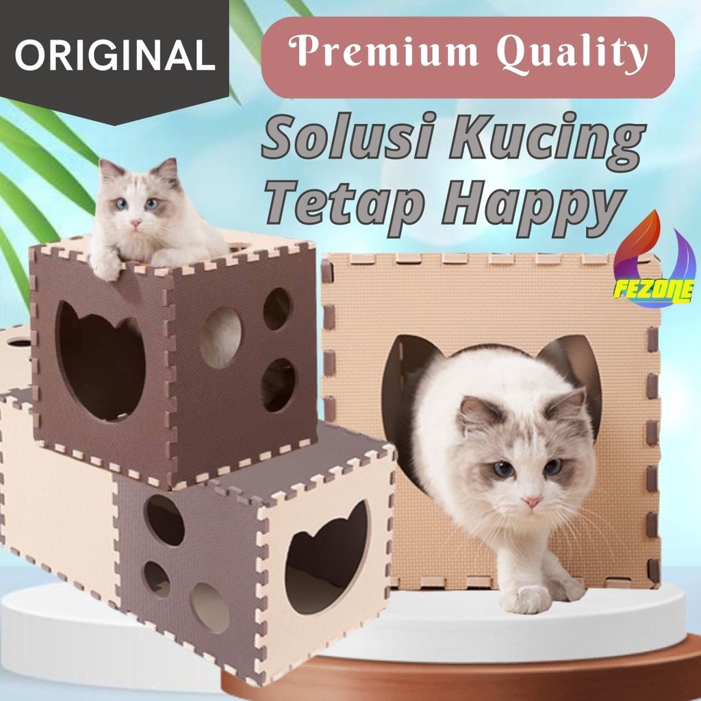 Pet Cat Tunnel Toy Kandang Terowongan Mainan Anjing dan Kucing Bisa Di Bongkar Pasang Import FEZONE