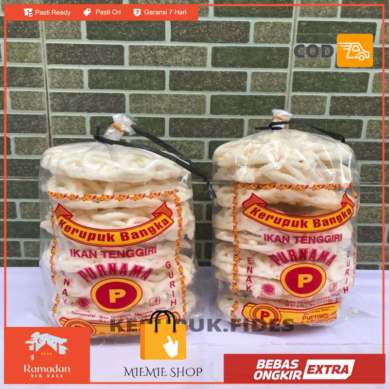 

Kerupuk Keriting Bangka Ikan Tenggiri Merk Purnama - Isi 8 Pcs gurih!!