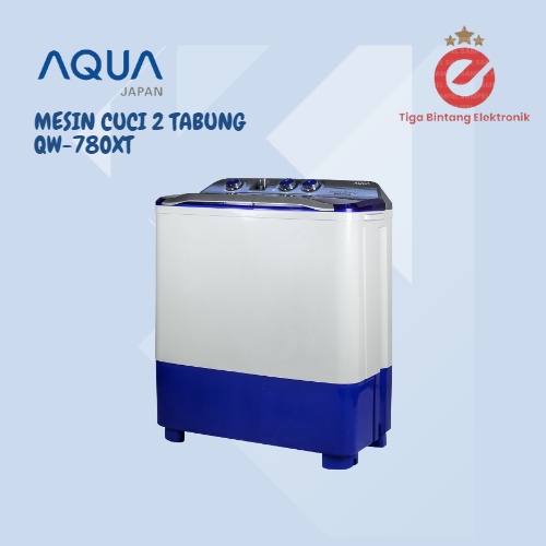 Mesin Cuci 2 Tabung Aqua QW 780XT (7KG)