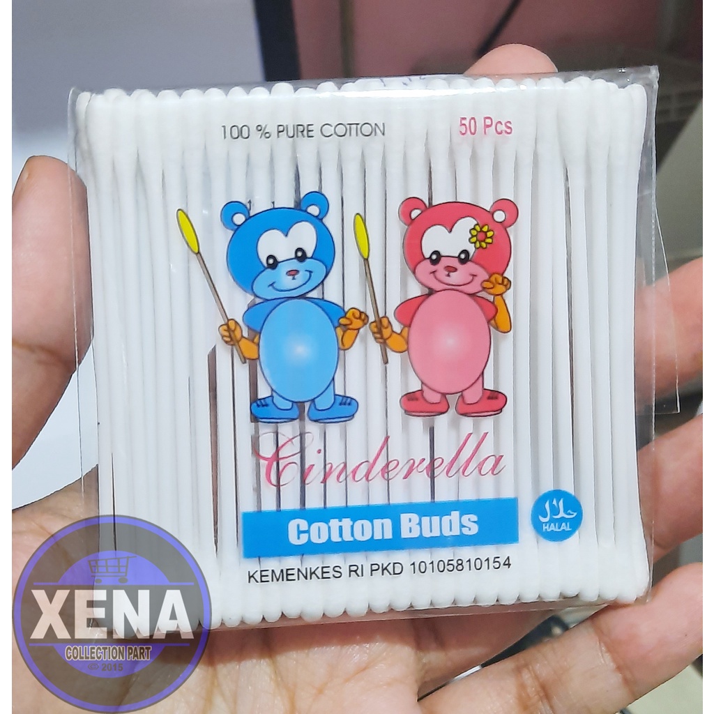 Cotton Buds Baby Cinderella isi 50 / Cotton Bud Cinderella Cottonbud Kapas Korek Kuping Cotton Buds