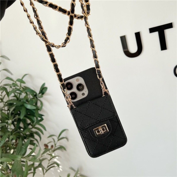 Terlaris Iphone 13 Pro Max Softcase Tali Chain Case Casing Lanyard Rantai Cover