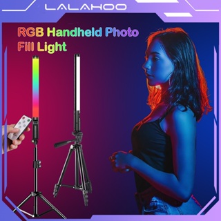 [Ready Stock] RGB Handheld LED Video RGB Light USB lamp Stick Photography Light Dapat digunakan dengan tripod Pencahayaan sekitar pesta Untuk riasan langsung with Remote Control,2000 Lumens
