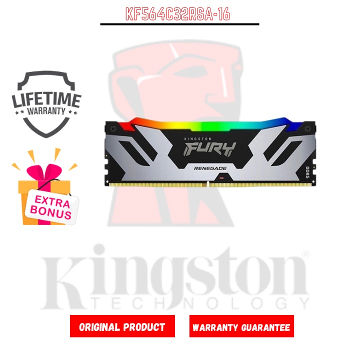 Kingston Memory RAM FURY RENEGADE KF564C32RSA-16 16GB (1x16GB)