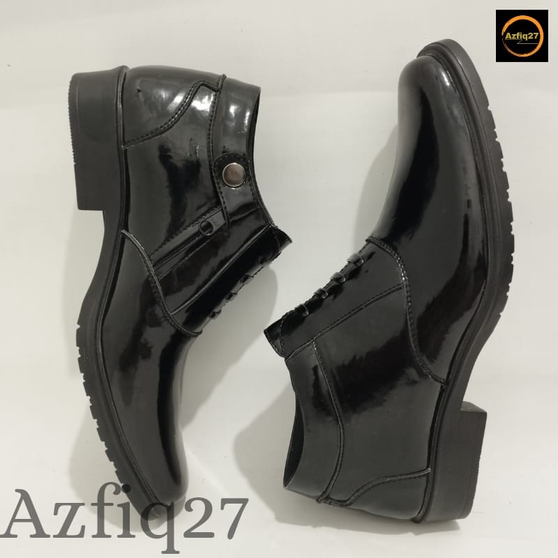 Sepatu Pdh Tni Polri Security Mengkilap Terbaru Pengencang Resleting YKK Original Azfiq27 #7