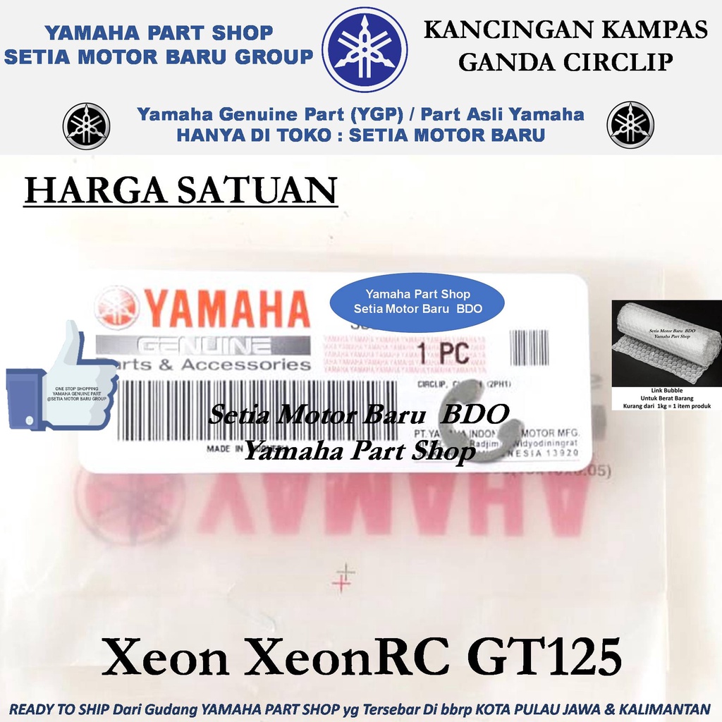Kancingan Kampas Ganda Circlip Xeon GT XeonRC 125cc Asli Yamaha Bandung
