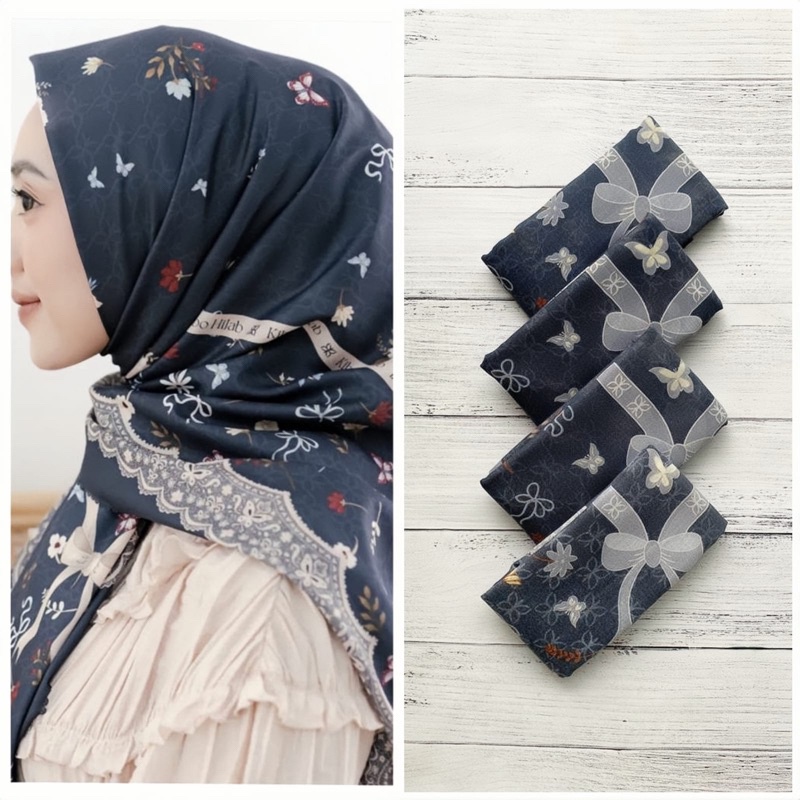 SADEAN HIJAB VOAL MOTIF TERBARU//SIZE 110X110 CM BISA COD HIJAB VOAL MOTIF PITA SERIES