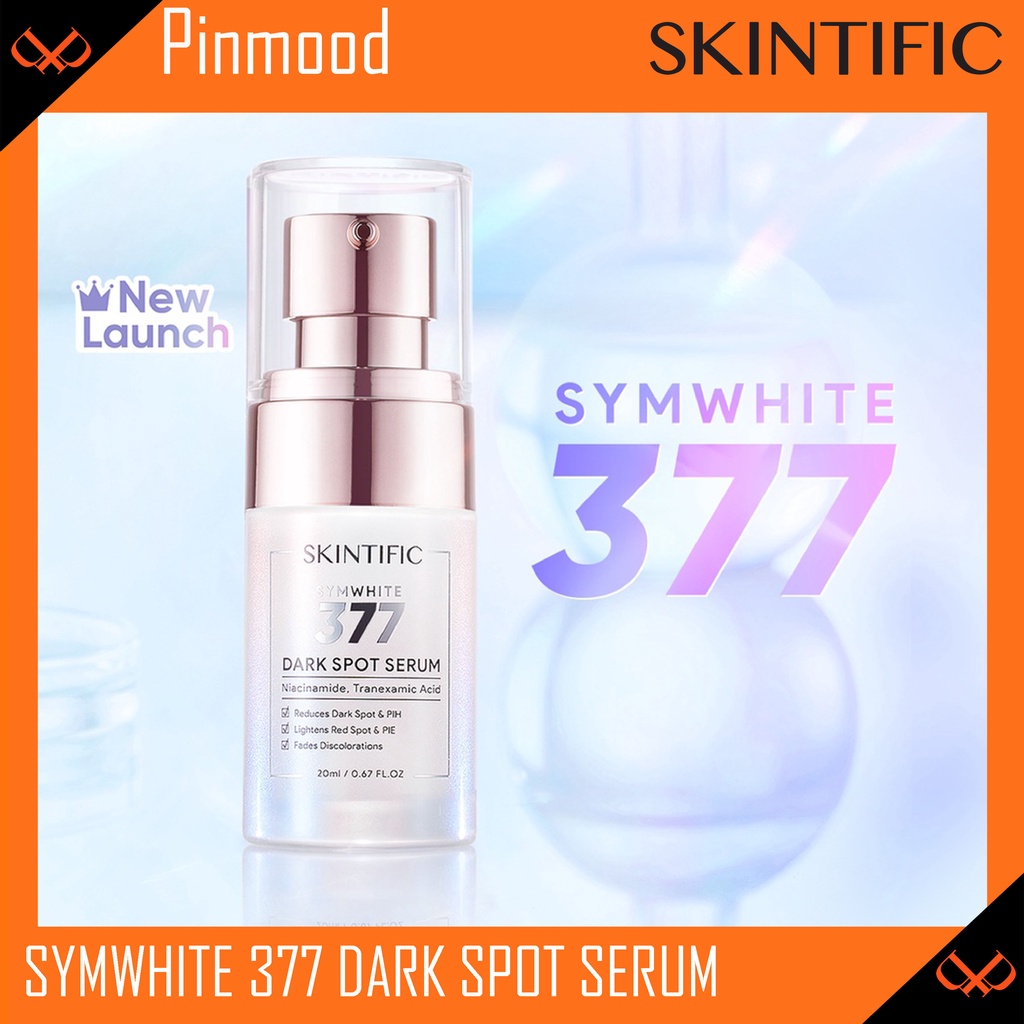 SKINTIFIC SYMWHITE 377 DARK SPOT SERUM [ 20 ML] MENCERAHKAN KULIT BRIGHTENING PENCERAH WAJAH MUKA FACE FACIAL PERAWATAN KECANTIKAN TREATMENT NIACINAMIDE TRANEXAMIC ACID GLOW GLOWING SKINCARE SKIN CARE