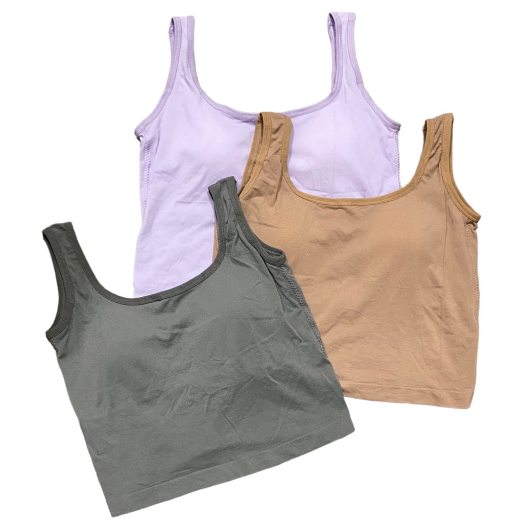 MMM  TankTop Crop Top 6709 Tank top Bra Wanita Pakaian Dalam Yoga Wanita Push Up Tanpa Kawat Murah Import