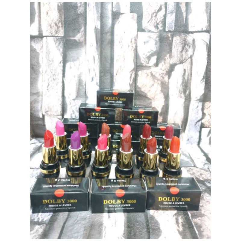 LUSINAN LIPSTIK DOLBY 3000 WARNA UDAH CAMPUR