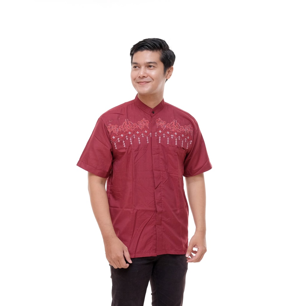 Baju koko pria dewasa lengan pendek katun toyobo || koko kurta dewasa terbaru terlaris