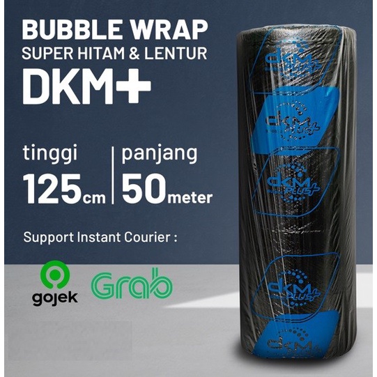 

PLASTIK BUBBLE; BUBLE;BABEL HITAM WRAP 125CM X 50M - HITAM PREMIUM