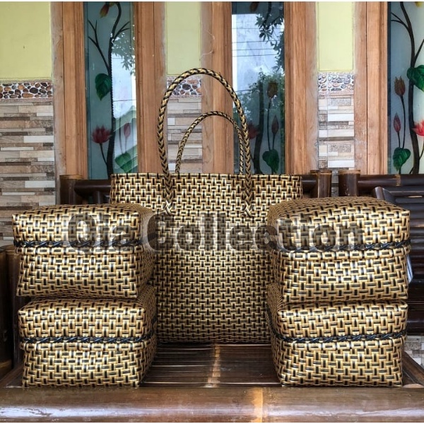 Tas set keben 4 harga promo/ set keben bali / canang sari / tas anyaman jali