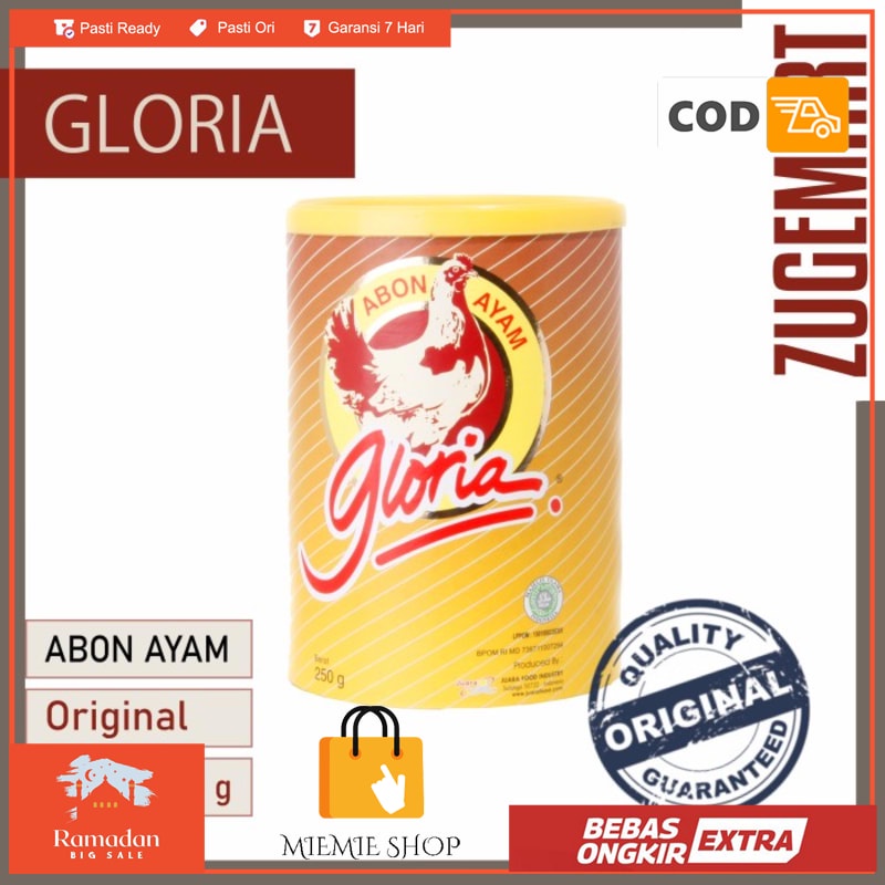 

Abon Gloria Ayam 250 gr