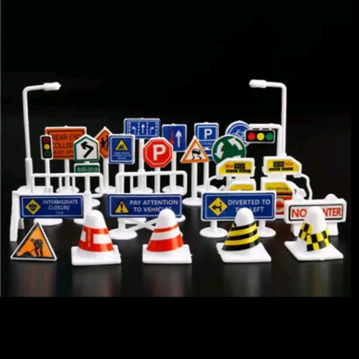 Mainan rambu lalu lintas traffic signs sign toy