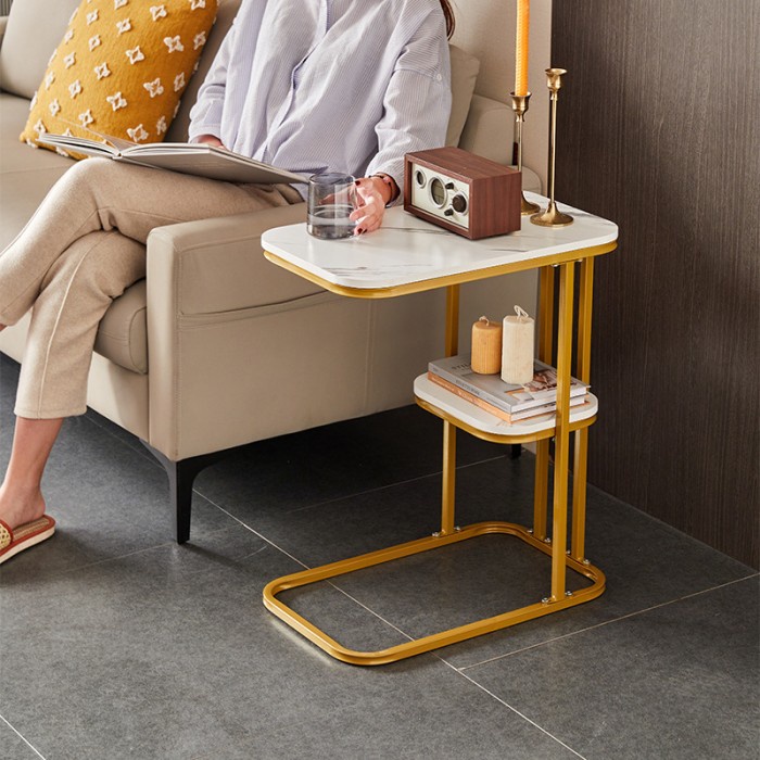 Meja Meja Sudut Minimalis Coffe Table Meja Samping Sofa Meja Teras Ngopi