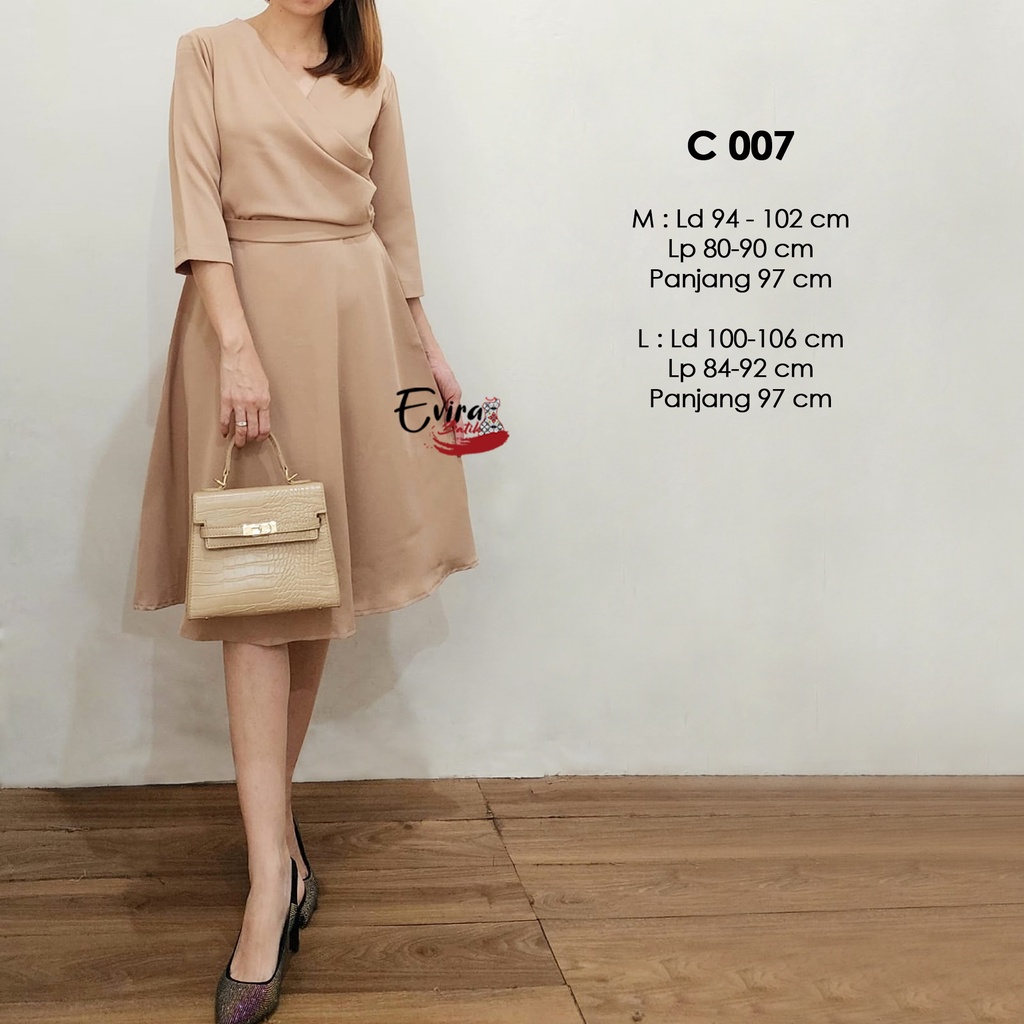 PRODUCT SALE Dress Cewek C 007 / Dress Kekinian / Dress Hangout / Dress Modern By Evira Batik