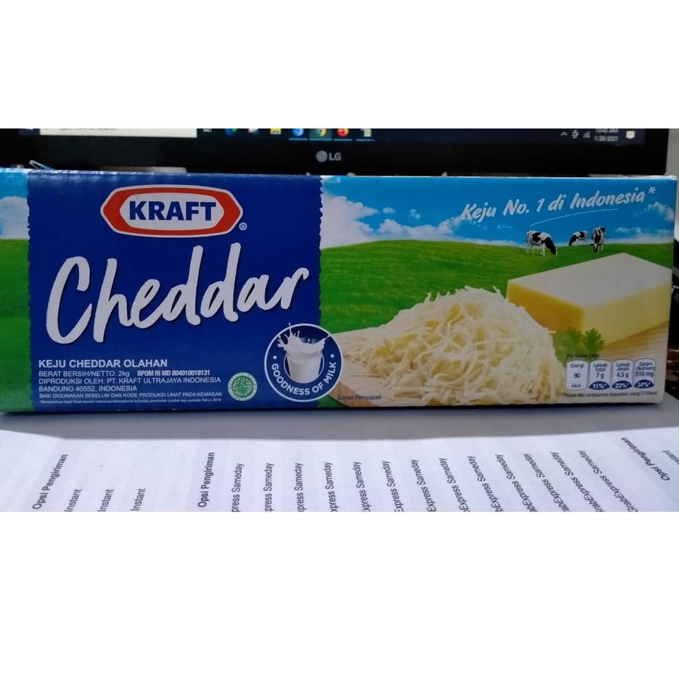 

♘ Keju Cheddar Kraft 2kg !!- ♗