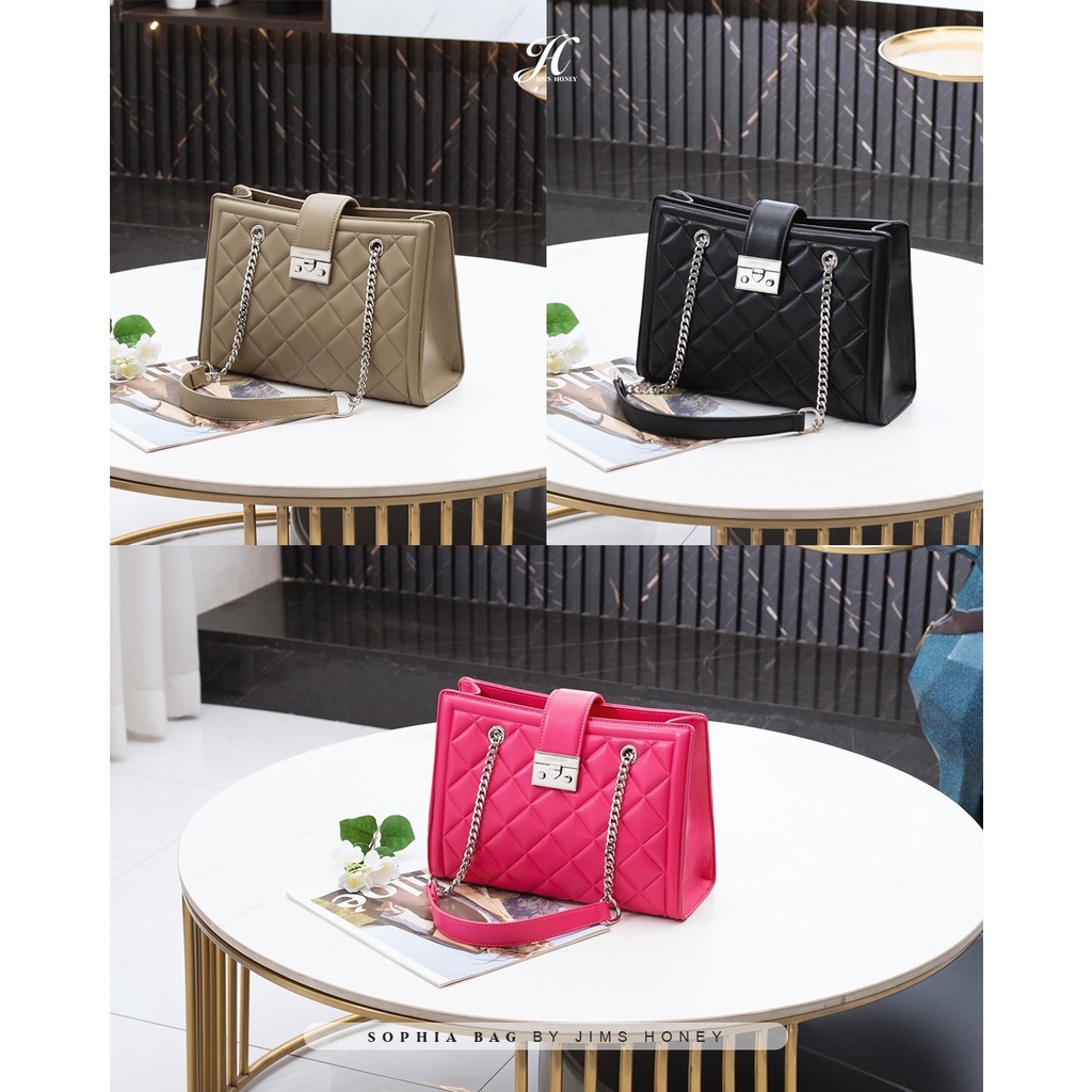 Sophia Bag Jims Honey Tote Bag Fashion Wanita  Trendy Kapasitas Ukuran Besar