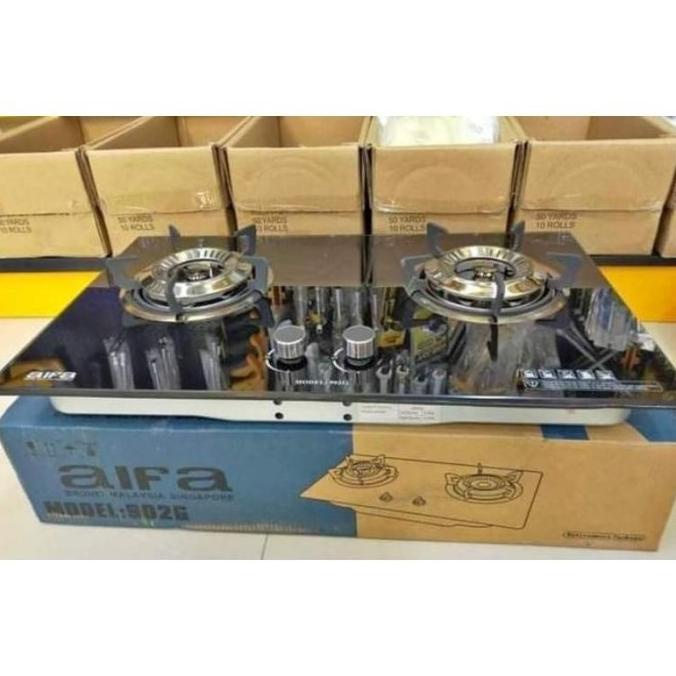 Batam - Aifa Singapore 902G Kompor Gas Kaca Tanam 2 Tungku Tempered Mekindaily