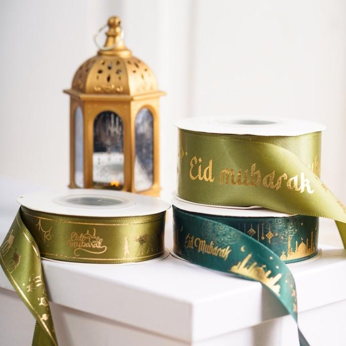 

Pita Eid Mubarak 4Cm Pita Satin Lebaran Pita Idul Fitri Ramadhan 011