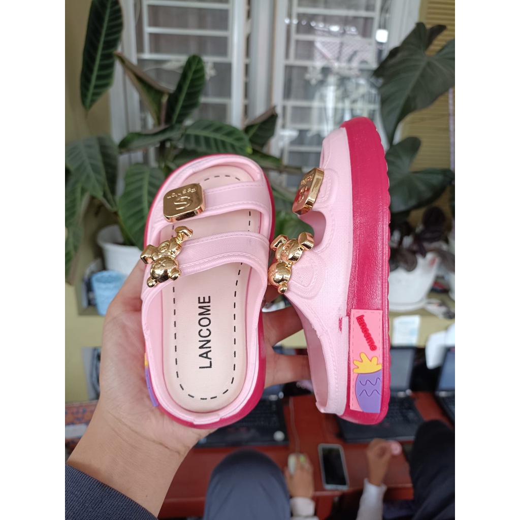 Sandal anak perempuan platform ban2 bear karet import (24-35) 029 sandal anak kekinian termurah