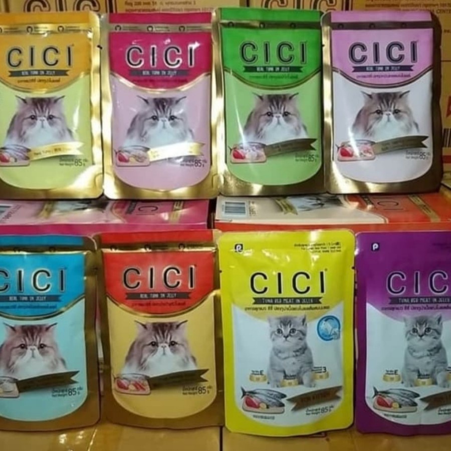 Cici Pouch Adult Tuna 85gr - Makanan Basah Kucing Dewasa