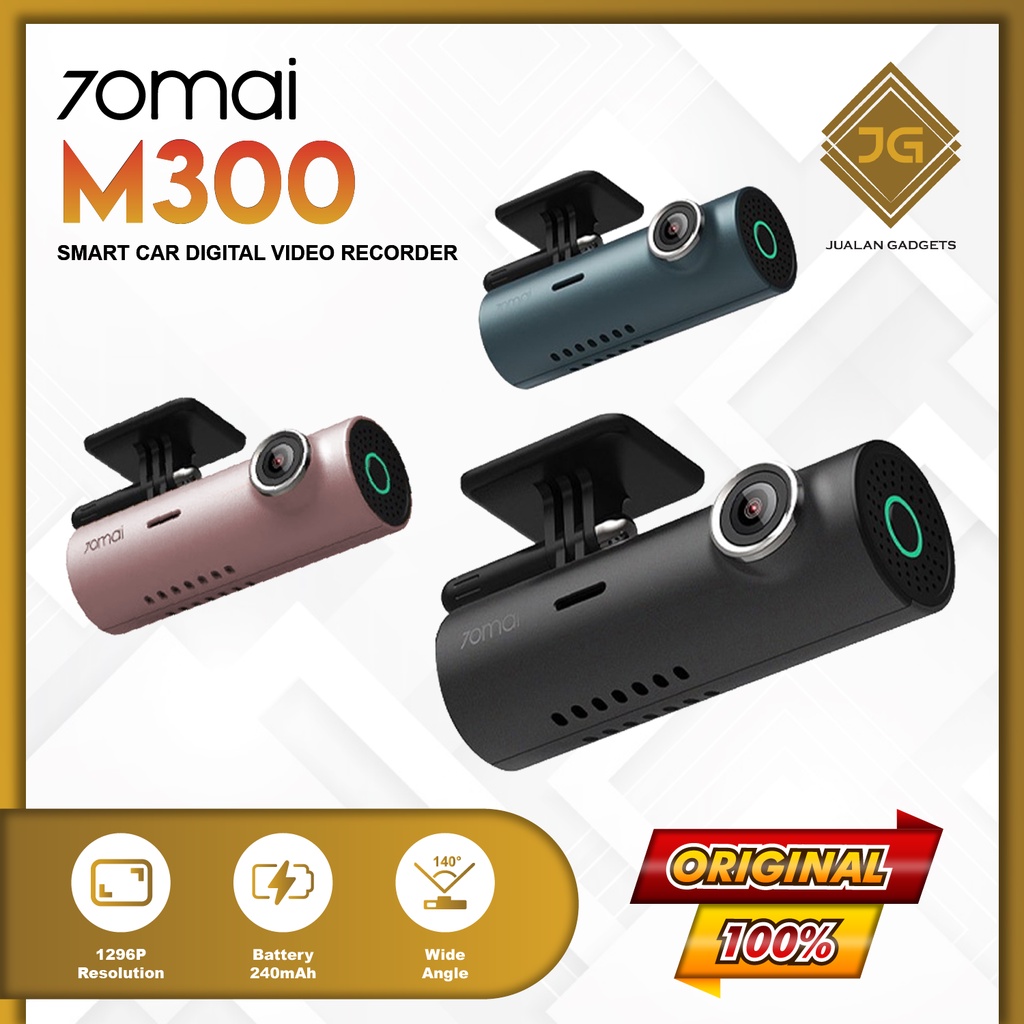 70mai M300 Dashcam Smart Dash Cam 1296P Recorder Auto Car Camera - Kamera Mobil