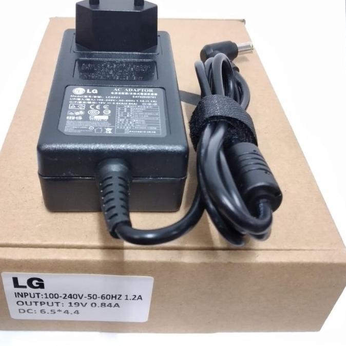 ☁ Adaptor TV Monitor LG 19V-0.8A LED TV Monitor LG Colokan Jarum ➨