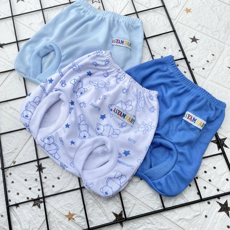 3 PCS Celana Pendek Celana Pop Celana Bayi Bawahan Bayi Celana newborn Hadiah Lahiran Bayi ASYAM BABY