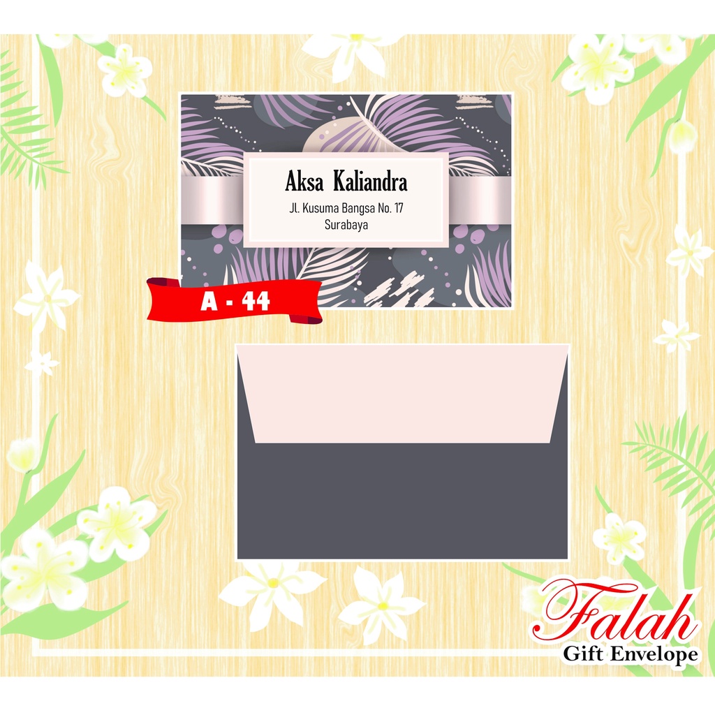 

Amplop Falah atau Angpau Falah kode A 44 muat uang kertas harga termurah