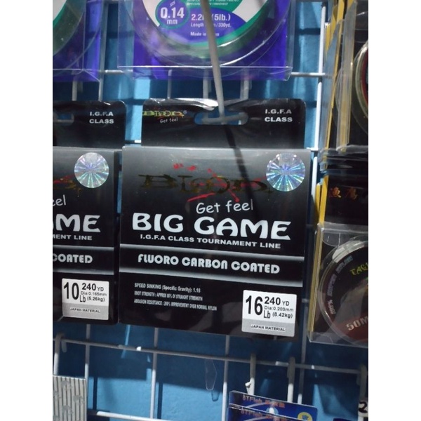 [BACA JUDUL DAN DESKRIPSI] SENAR BLOOD BIG GAME 0.20 MM ECER PER METER