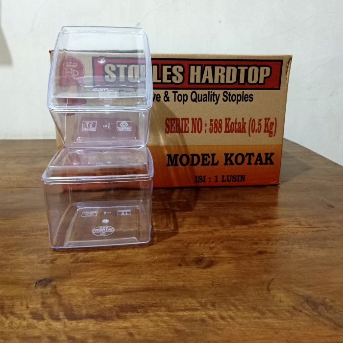 Topless Toples Kue Kering Plastik Hardtop 588 / Kotak - 500 Gr