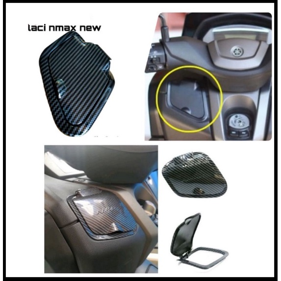 COVER TUTUP LACI NMAX NEW 2020 - 2022 TUTUP BAGASI NMAX NEW CARBON