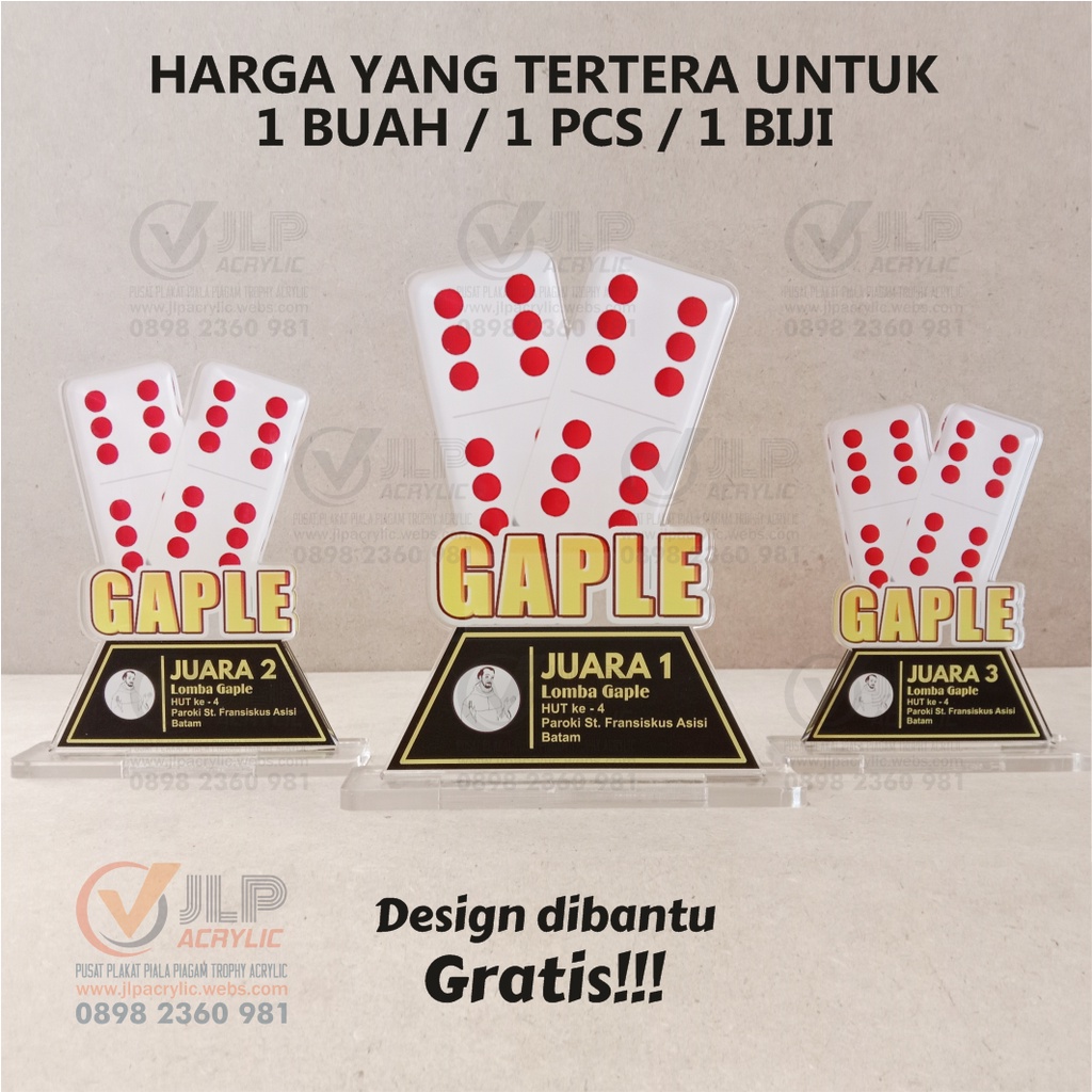 PIALA GAPLE, TROPY GAPLE, TROPI GAPLE, TROPHY GAPLE, TROPHI GAPLE, THROPY GAPLE, PIALA DOMINO, TROPY