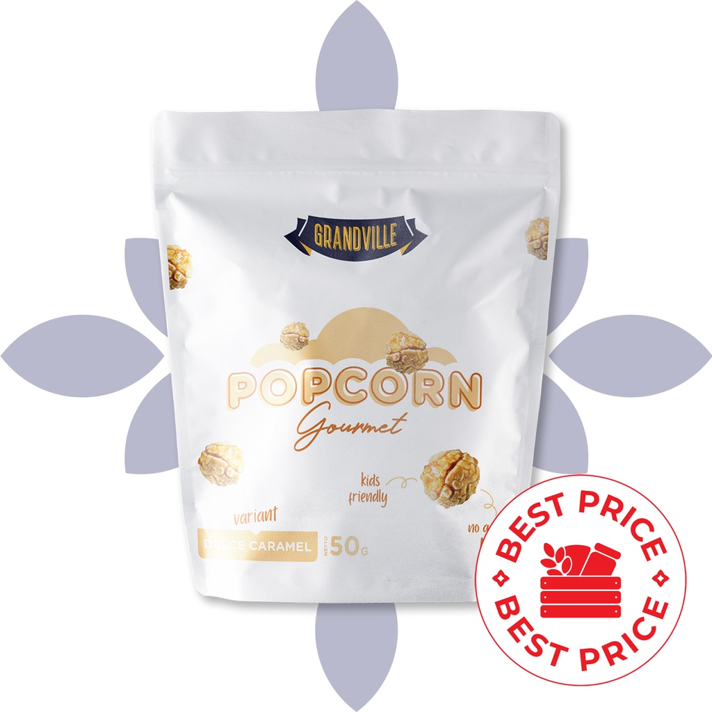 GRANDVILLE - POPCORN GOURMET DULCE CARAMEL - 50 GR