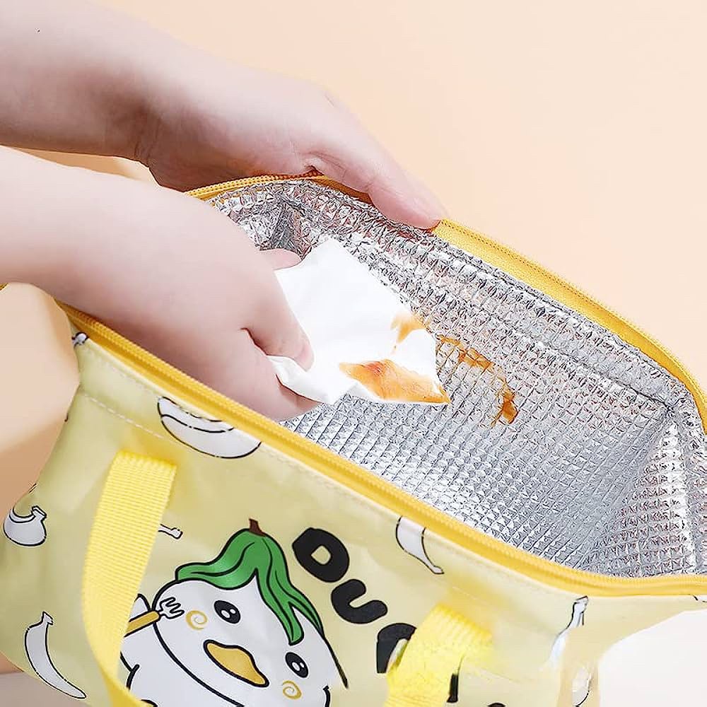 Tas Bekal lunch bag foil keep cool / keep warm cute fancy dika lucu tas tenteng