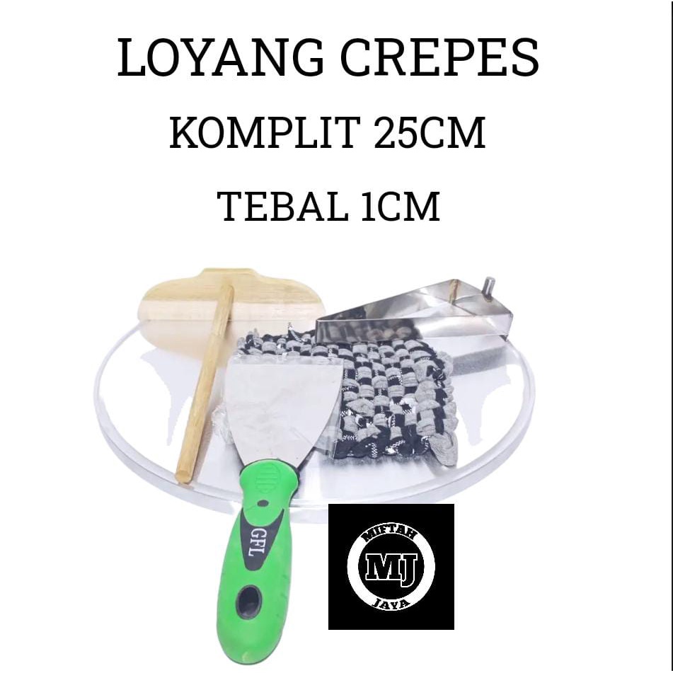 Loyang krepes 25cm,loyang crepes komplit,wajan crepes komplit 1 set