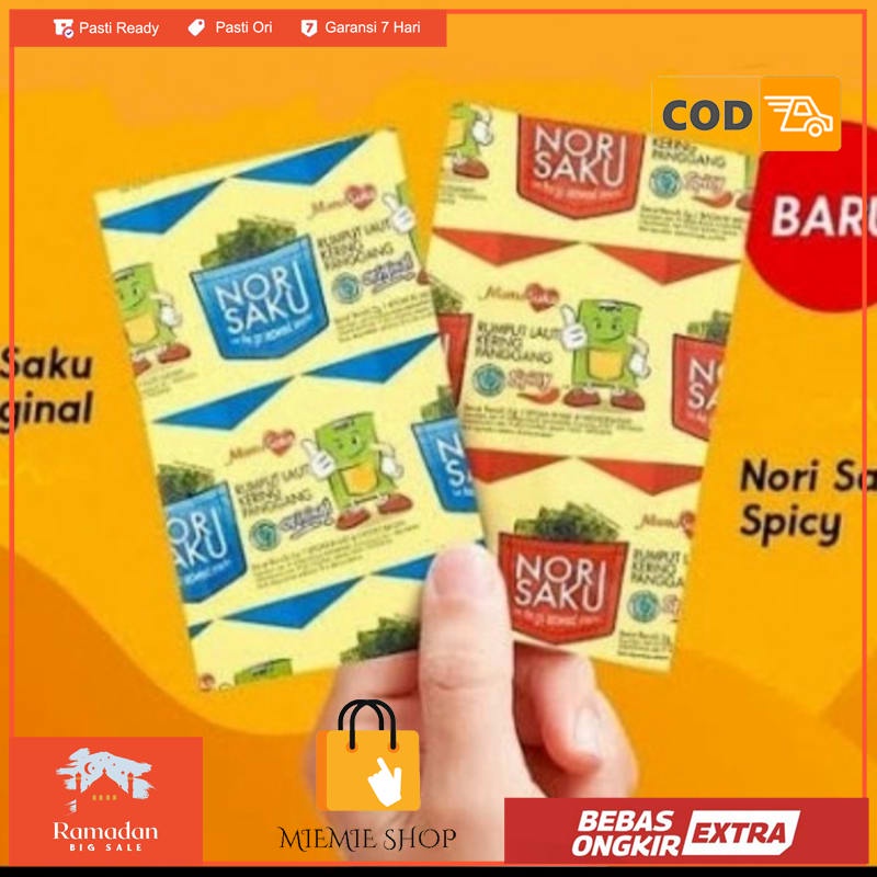 

MamaSuka Nori Saku Rumput Laut Kering Panggang - Pedas