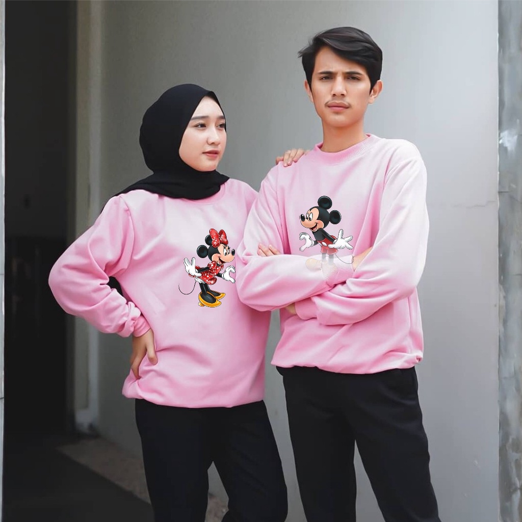baju lengan panjang COUPLE M&amp;M / kaos distro trendy keren dan kekinian